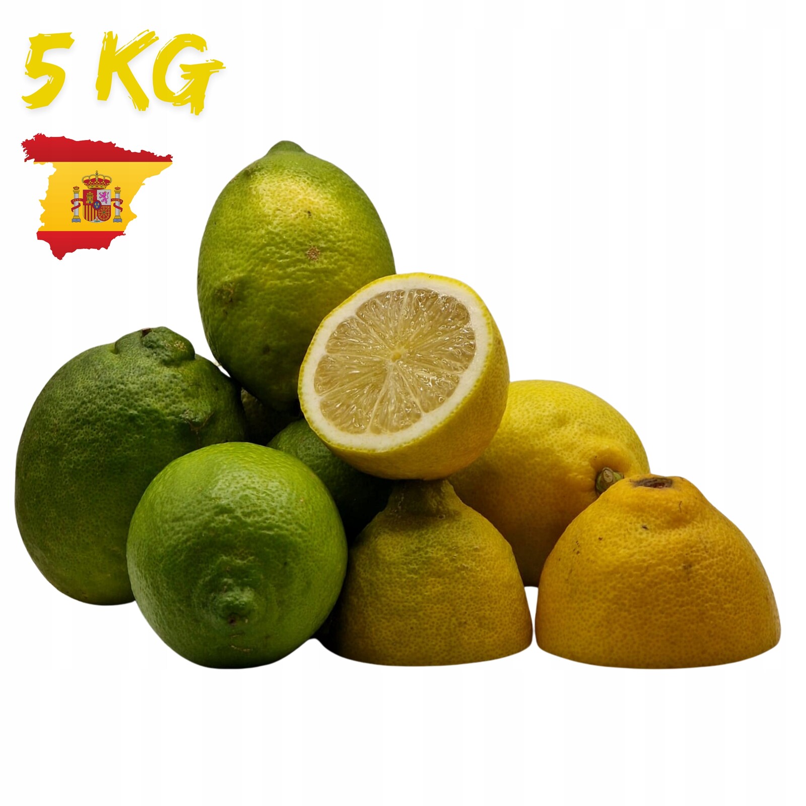 Citron Šťavnatý 5 Kg Premium Čerstvý Přírodní Nevoskovaný Ze Španělska