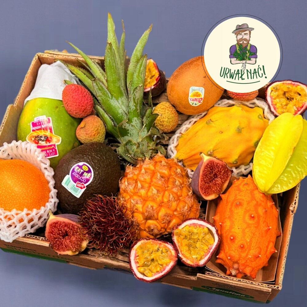 Box Exotického ovoce Papája Pitahaya Mini Ananas A Další