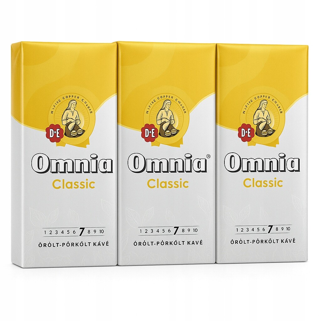 Omnia Mletá káva 3x250 g Classic 750 g Jacobs