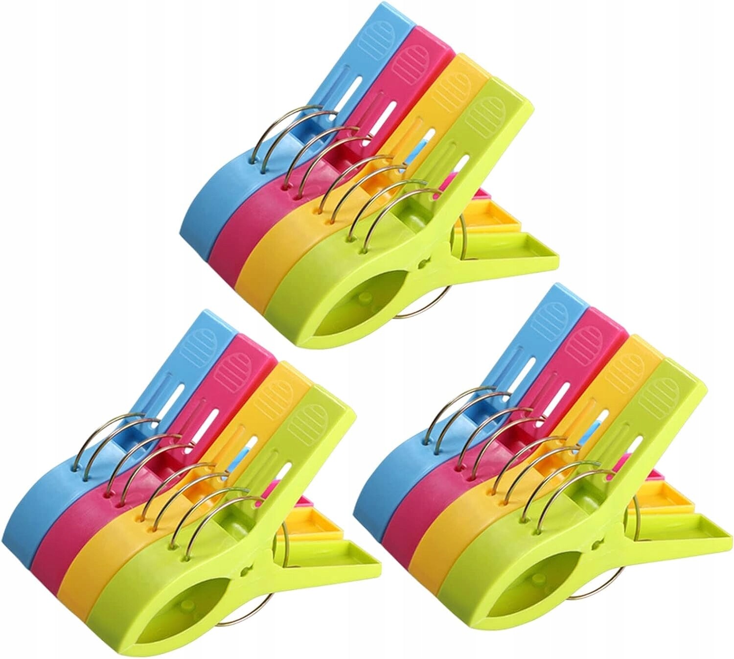 Velké Kolíčky Na Praní Ručníků, Pevné Sponky, Sada 12 Kusů