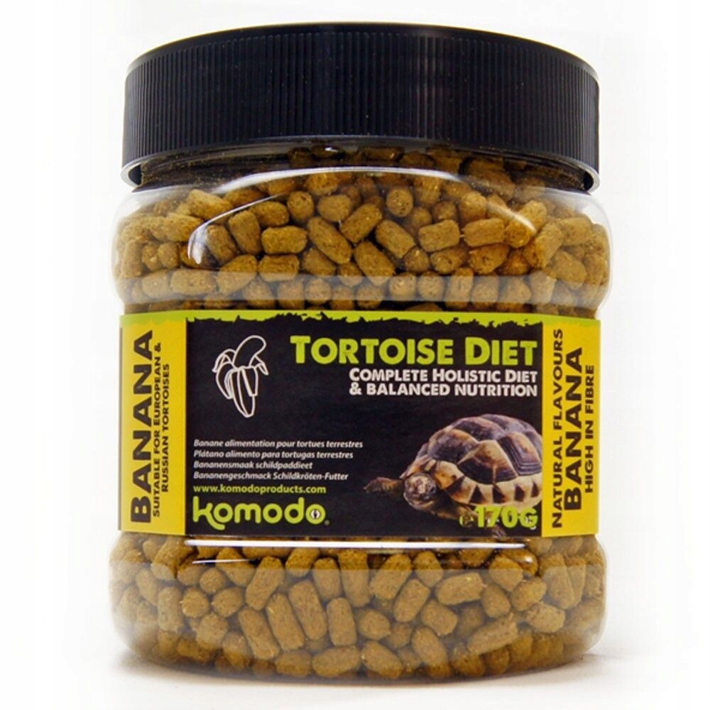 Komodo Tortoise Diet Banana 170g krmivo pro želvy