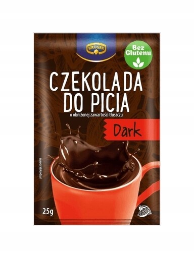 17 x Krüger Dark Čokoláda na pití se sníženým obsahem tuku 25 g