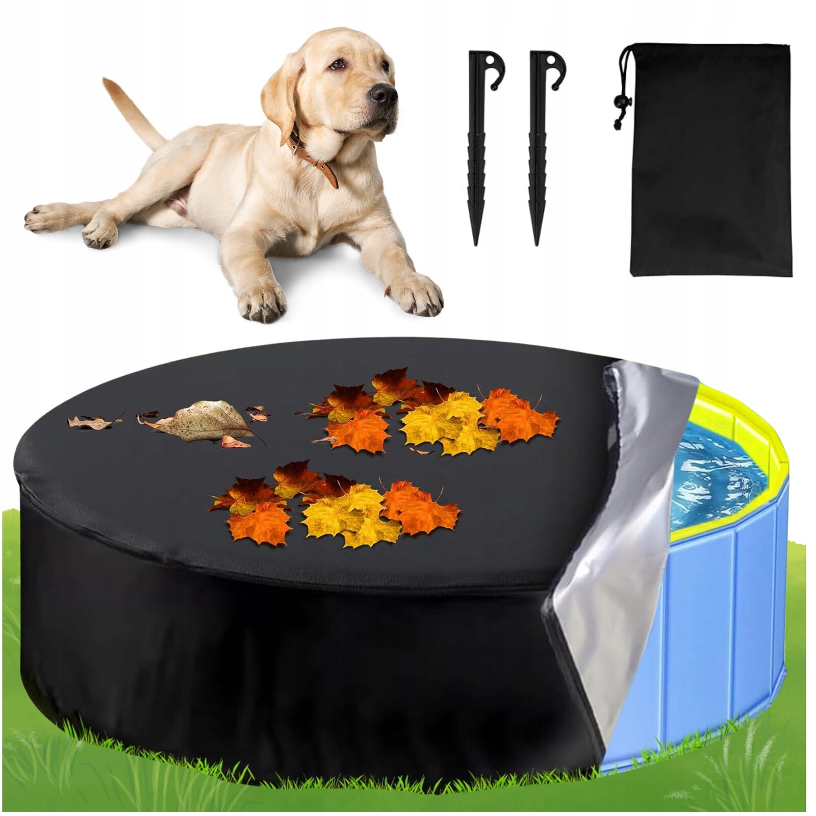 Kulatý Obal Na Bazén Pro Psy A Zvířata Kryt Na Bazén 120 cm