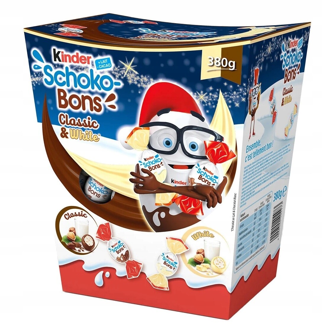 Bonbóny Ferrero Kinder Schoko Bons MIX Classic & White 380 g