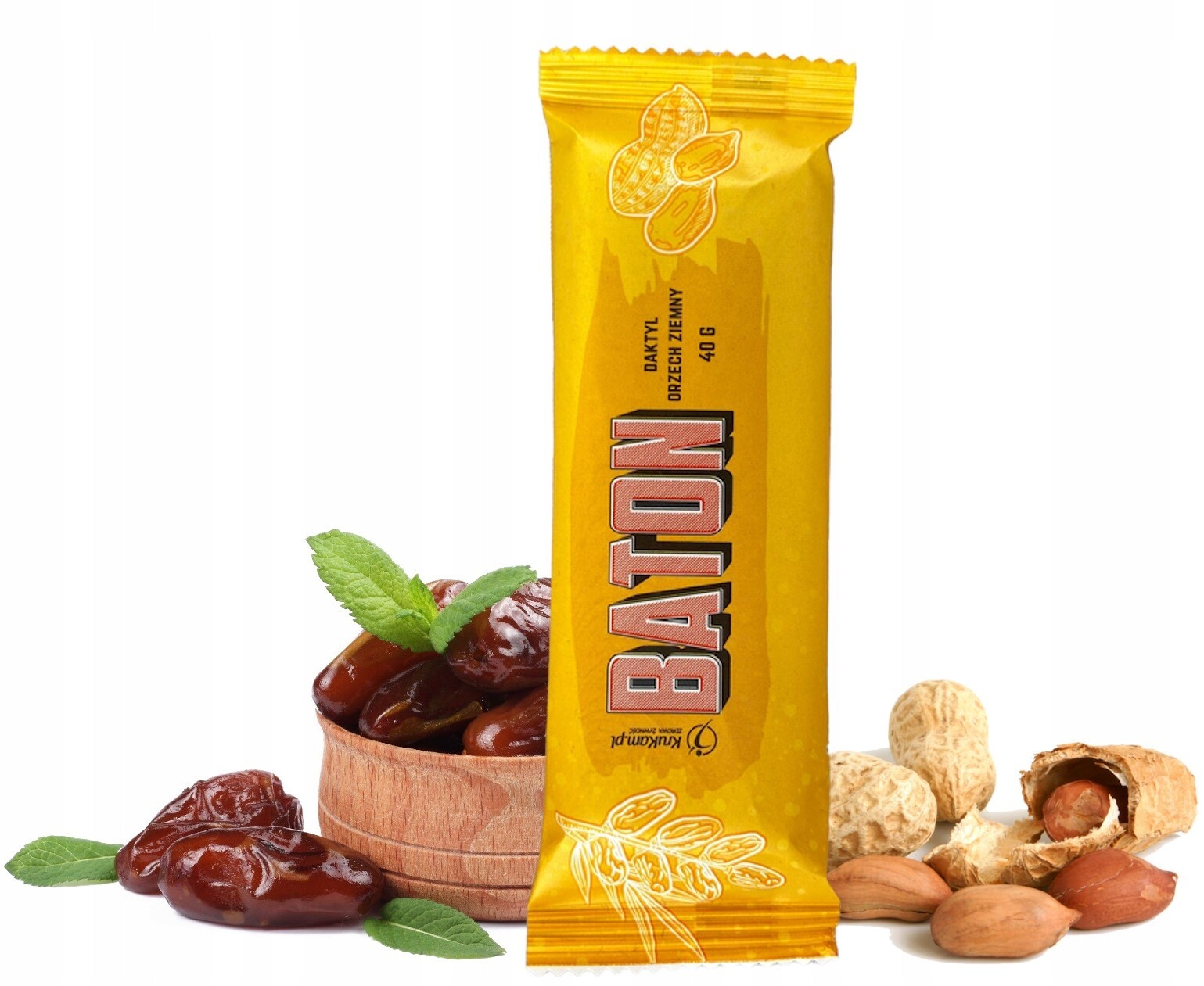 17 x Krukam Datlová Tyčinka s arašídy 40 g