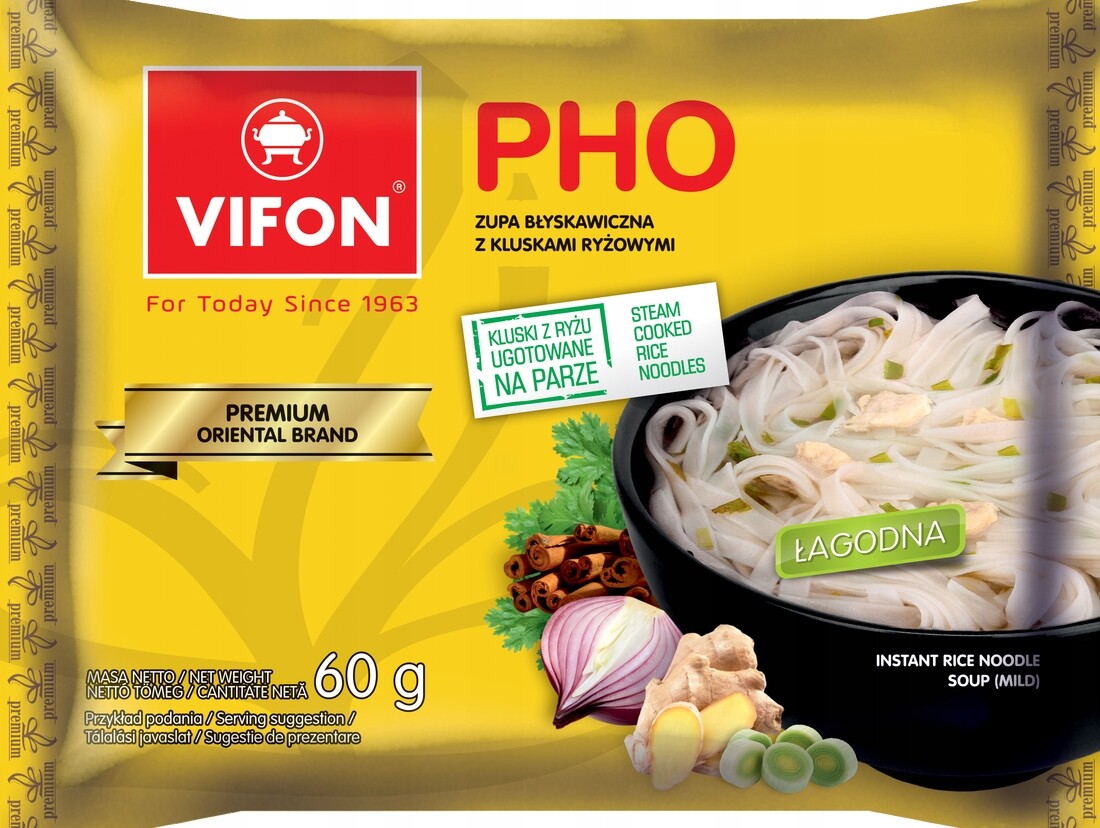 9 x Vifon Instantní polévka Pho vietnamská jemná 60 g