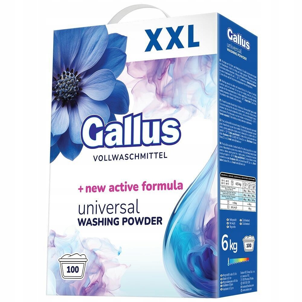 Gallus Univerzální prací prášek 100 kg, 6 kg, účinný, vysoce účinný
