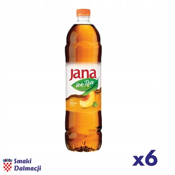 Sada neperlivých nápojů Ice Tea broskev 6 x 1,5 l Jana