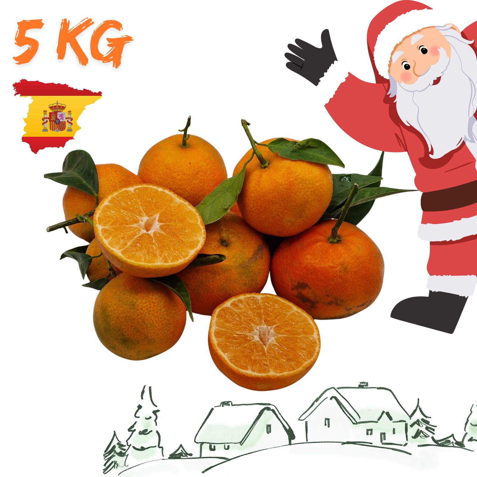 Mandarinka Klementinka 5KG Čerstvá Na Vánoce Vánoční Stromek Štědrý Den Ze Španělska