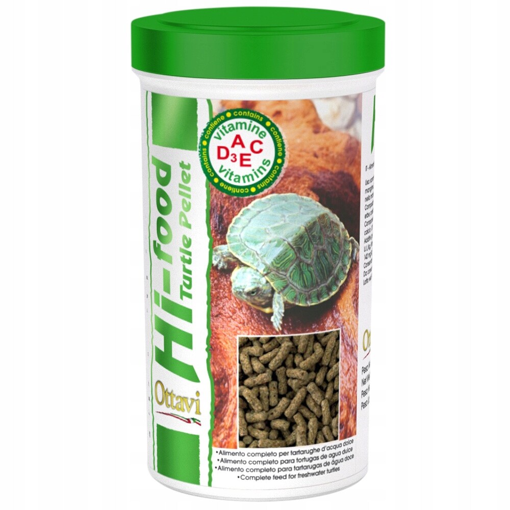 Ottavi Hi-Food Turtle Pellet 1 200 Ml 350g, krmivo želvy (OTMA007)