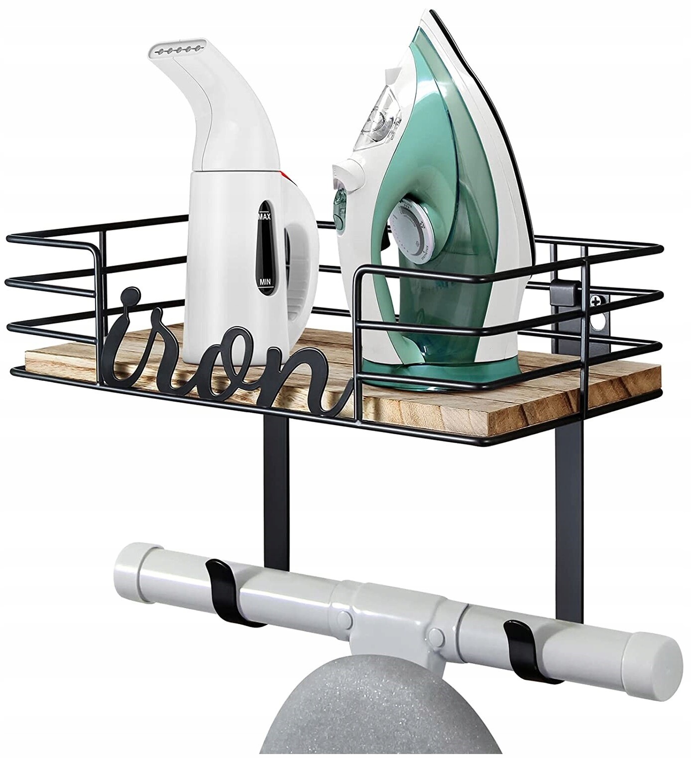 Držák Věšák Police Na Žehlicí Prkno Prádelna