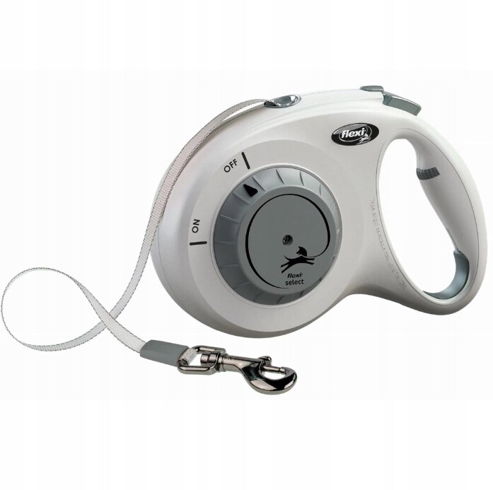 Flexi Select Automatické Vodítko pro psa šedé 7 m/25 kg