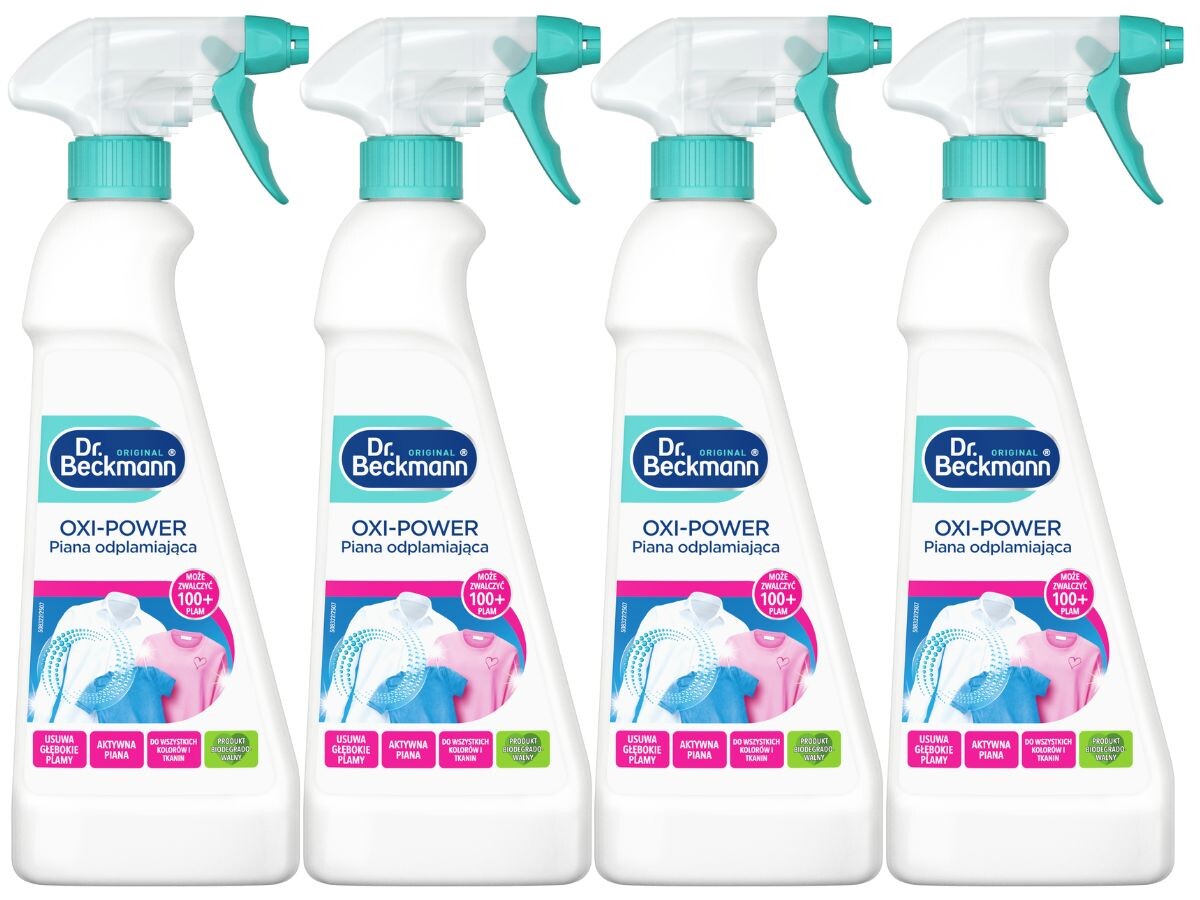 Dr. Beckmann Silná odličovací pěna Oxi-power Barva a bílá 500 ml x 4
