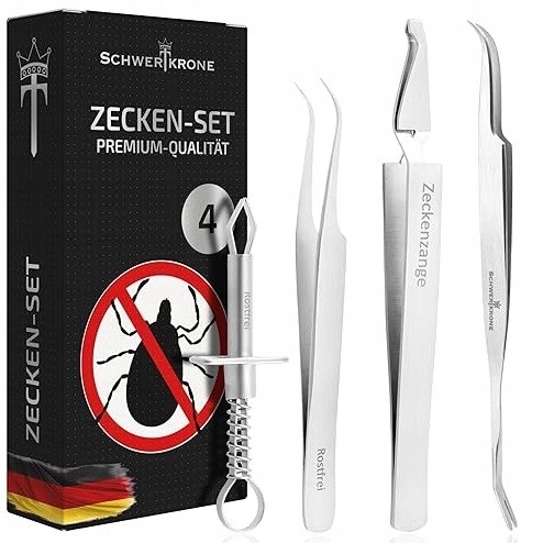 Pinzety, háčky na odstraňování klíšťat proti parazitům Schwert Krone 100 g 0 ml