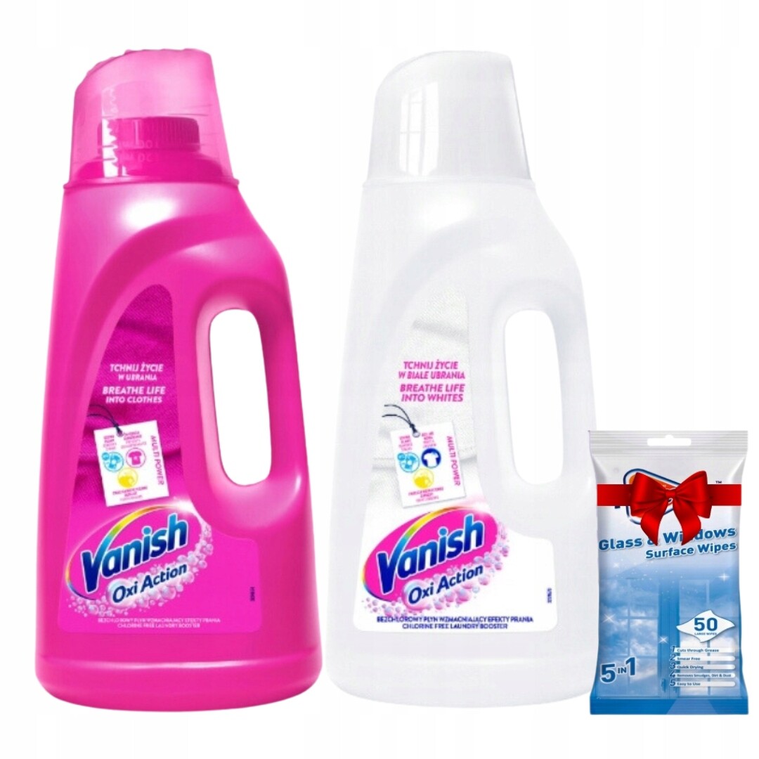 Vanish Oxi Odstraňovač skvrn z barevných tkanin Mix 4L Dárek