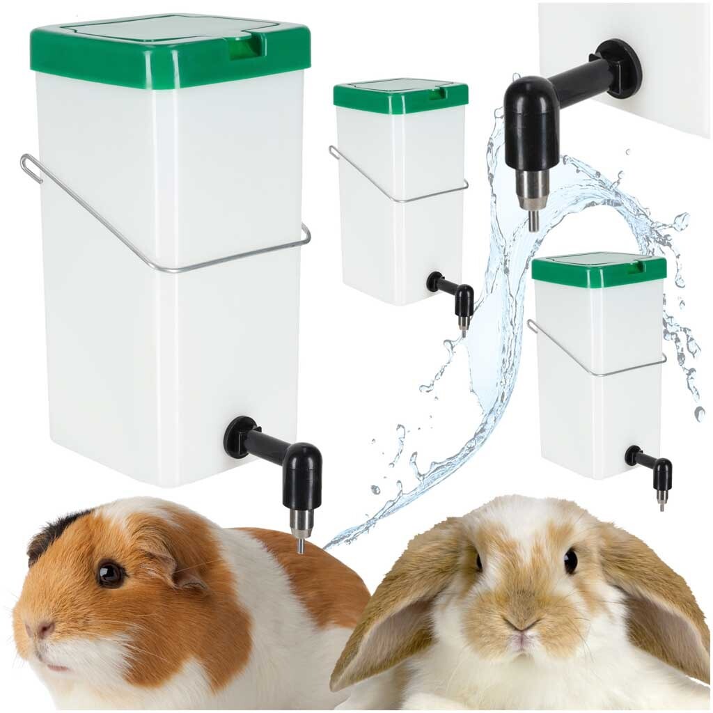 Kapkové krmítko pro králíky hlodavce 1 l, sada 3 kusů