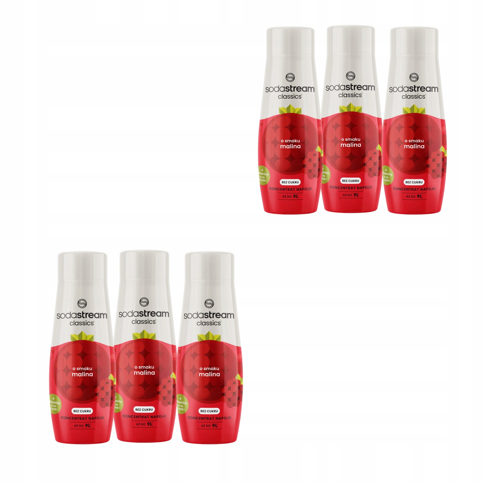 Malina Zero Sirupy do vody SodaStream Ovocný koncentrát pro saturátor