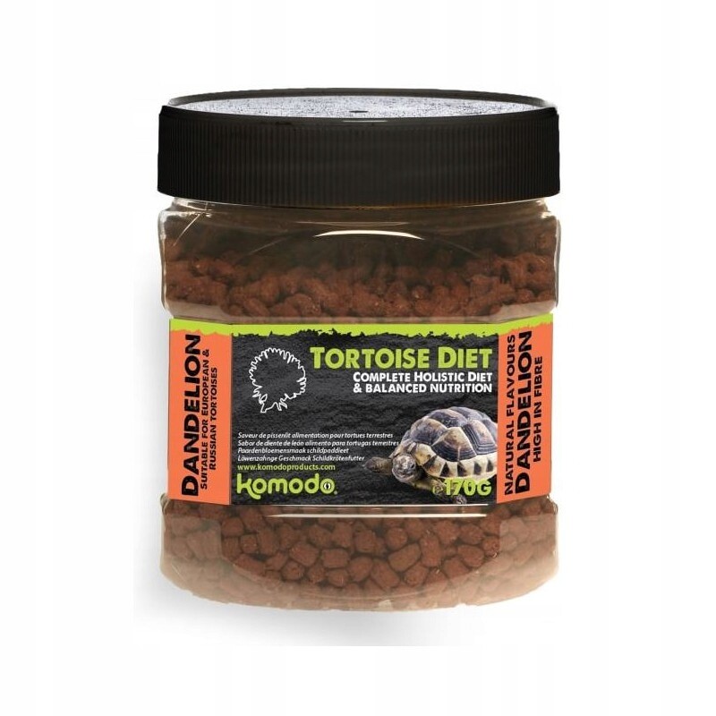 Komodo Tortoise Diet Dandelion 170g Krmivo pro želvy s pampeliškou