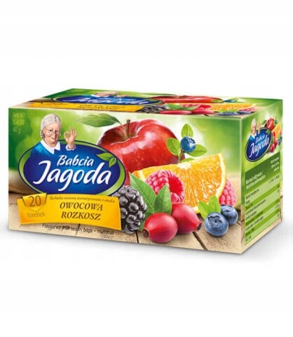 13 x Babcia Jagoda Hibiskus Jabko Aronia Malina 20 sáčků