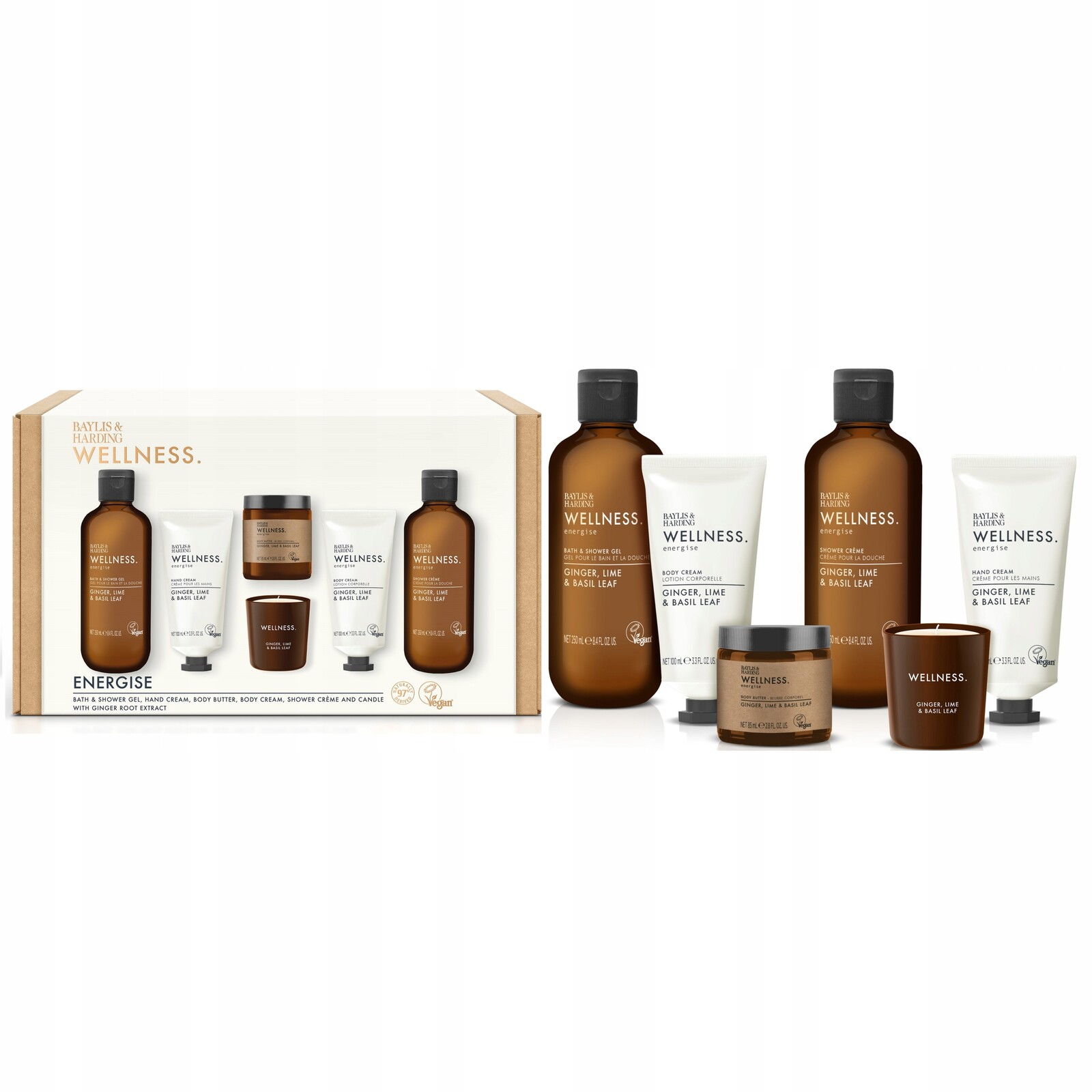 Baylis & Harding Zázvor, Citron a Bazalka sprchový krém 250 ml sprchový g