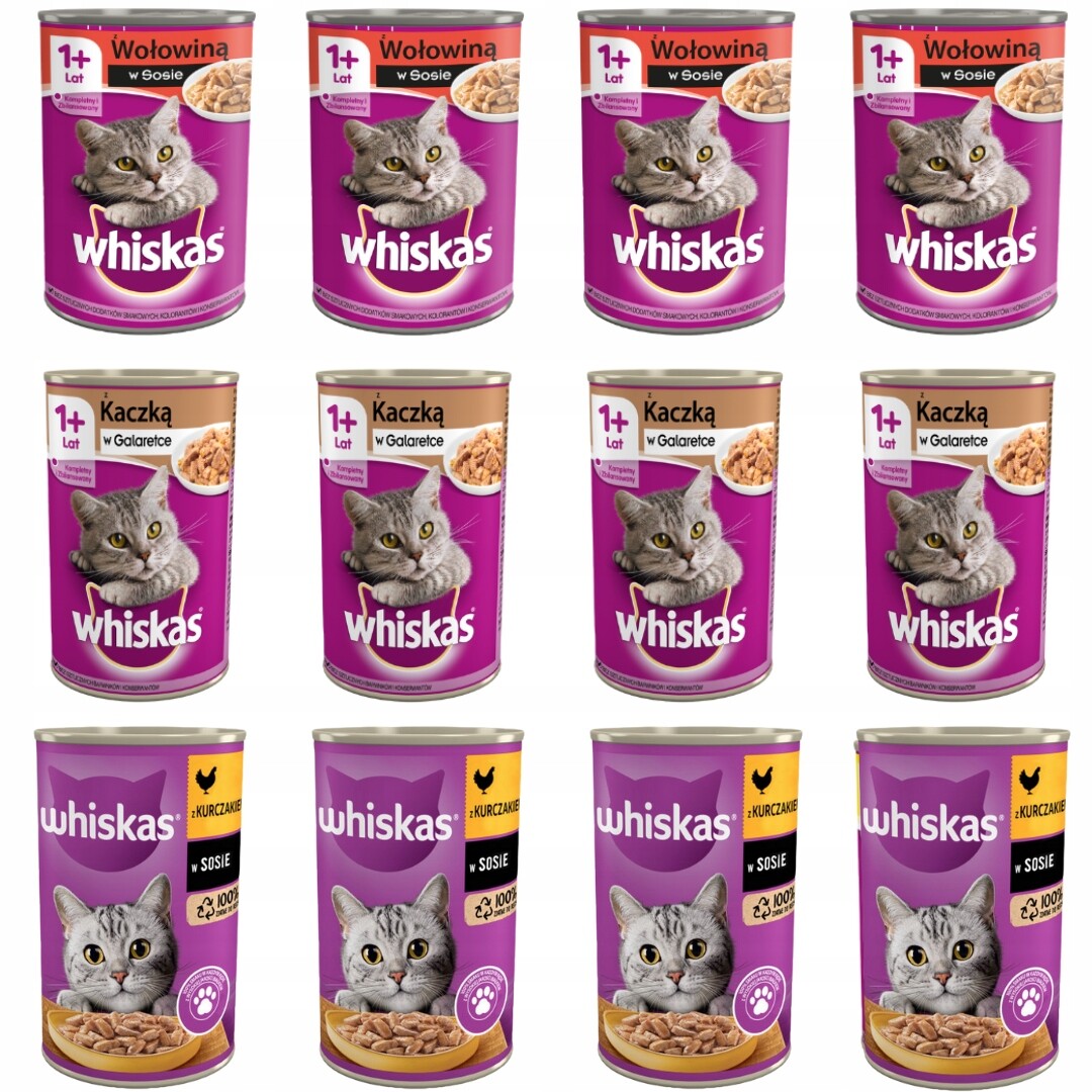 Whiskas mokré krmivo pro kočky MIX Chutí 12x400g