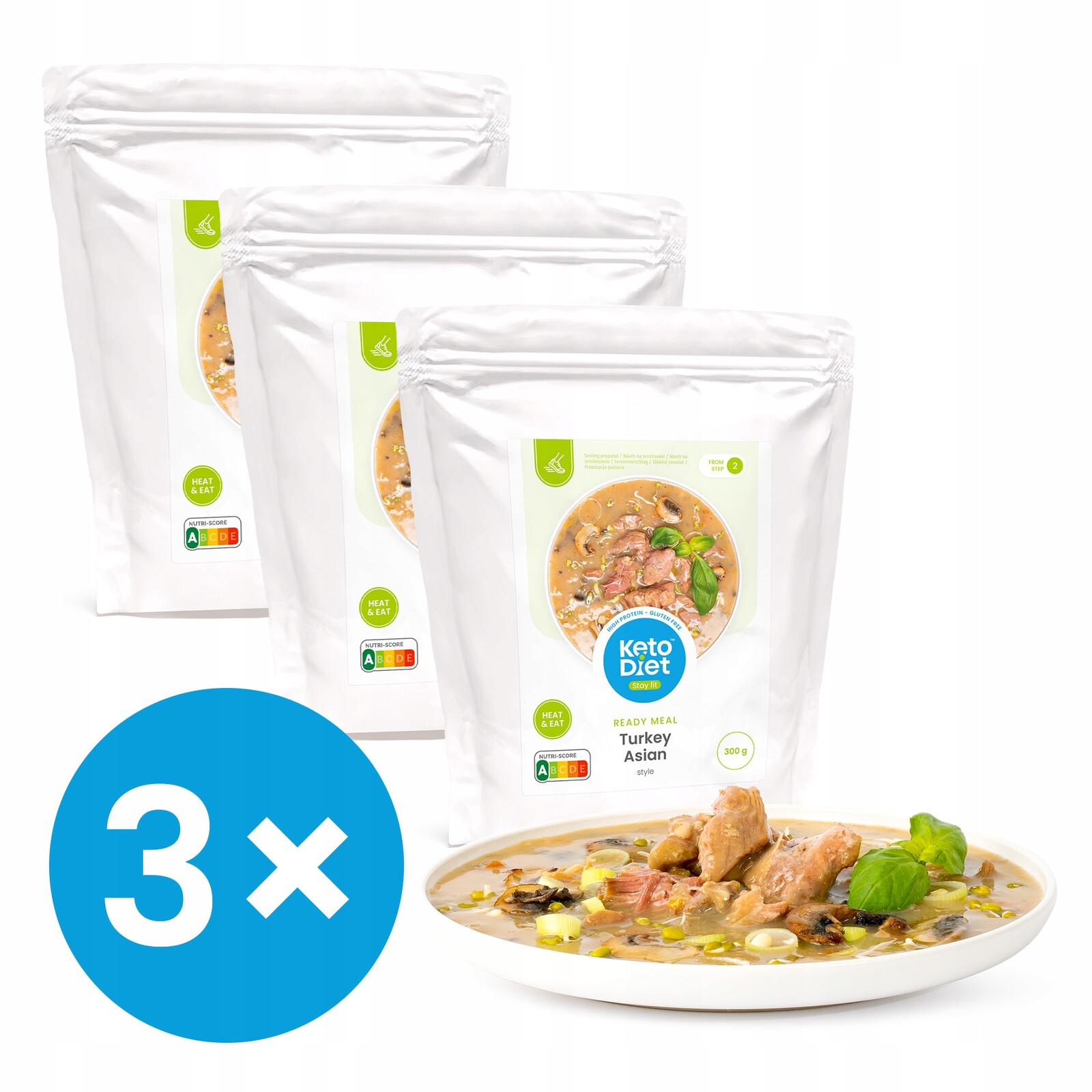 Hotové jídlo – Krůta na asijský způsob Multipack (3 × 300 g)