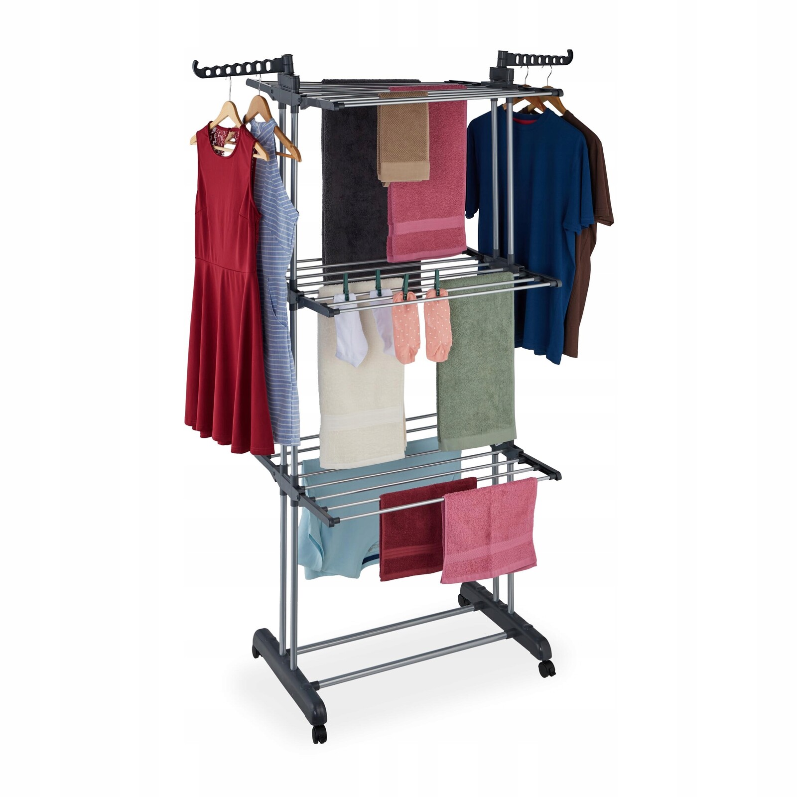 Relaxdays Vertikální sušák na prádlo