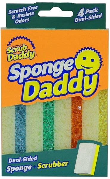 Scrub Daddy Kuchyňská Myčka houbička na čištění Sponge Daddy 4 kusy
