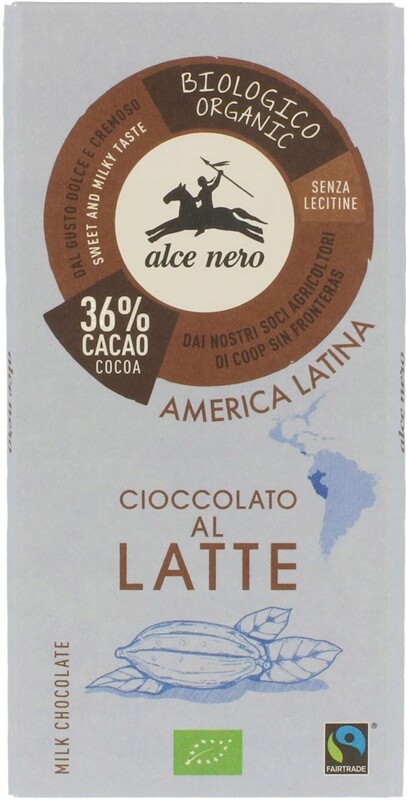 Čokoláda Mléčná Fair Trade Bio 100 g Alce Nero