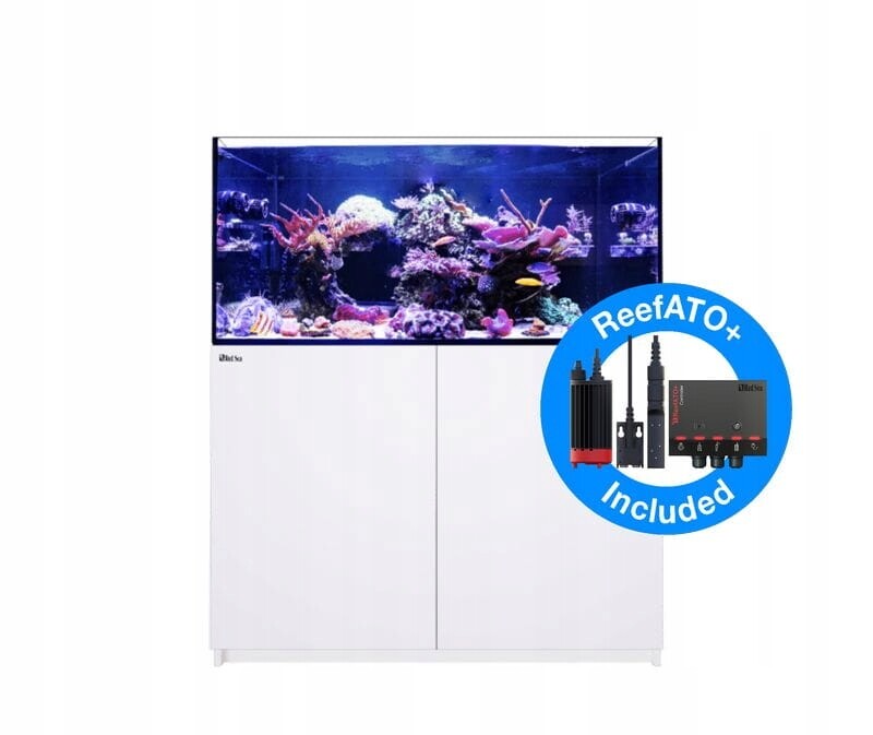 Red Sea Reefer 350 G2+ Deluxe system bílá akvárium se skříňkou a lampou