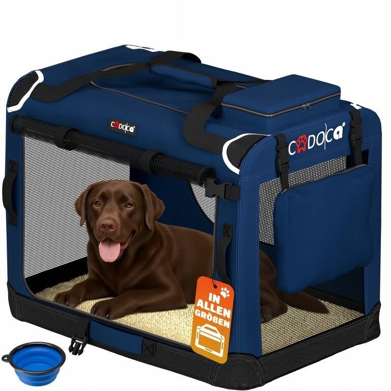 Přepravní Taška Přepravka Pro Psa Kočku XXL 90x61x65 Modrá