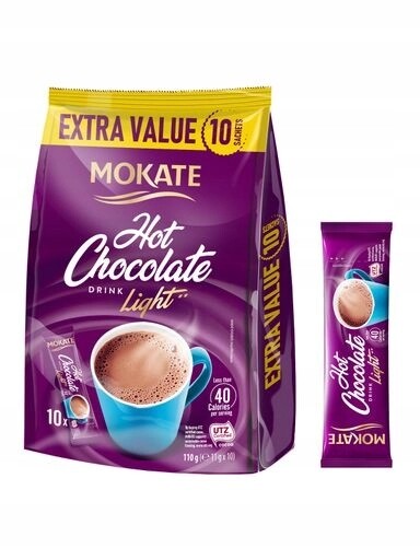 8 x Čokoláda na pití Mokate Light 10 sáčků