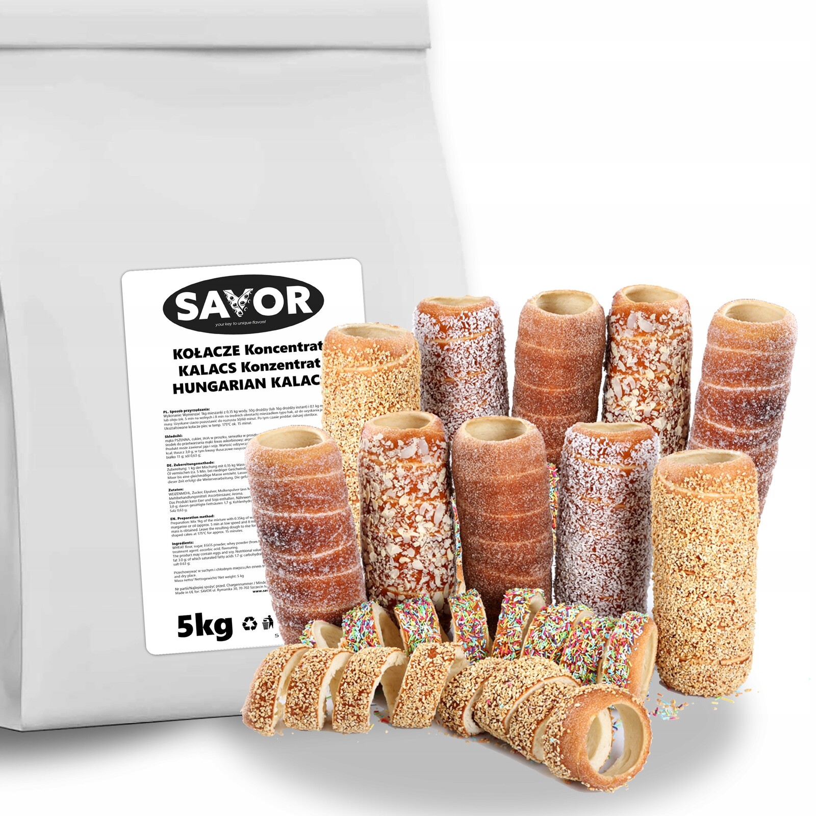 Těsto na koláče Kurtosz 5 kg Savor Koláč veganský, chuť tradice