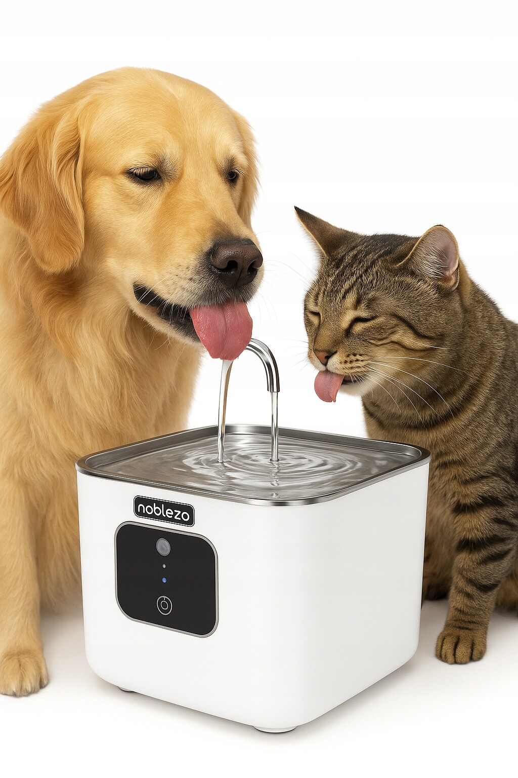 Napáječka Fontána pro psa a kočku 4L Inox Tichá Automatická voda Filtr Noblez