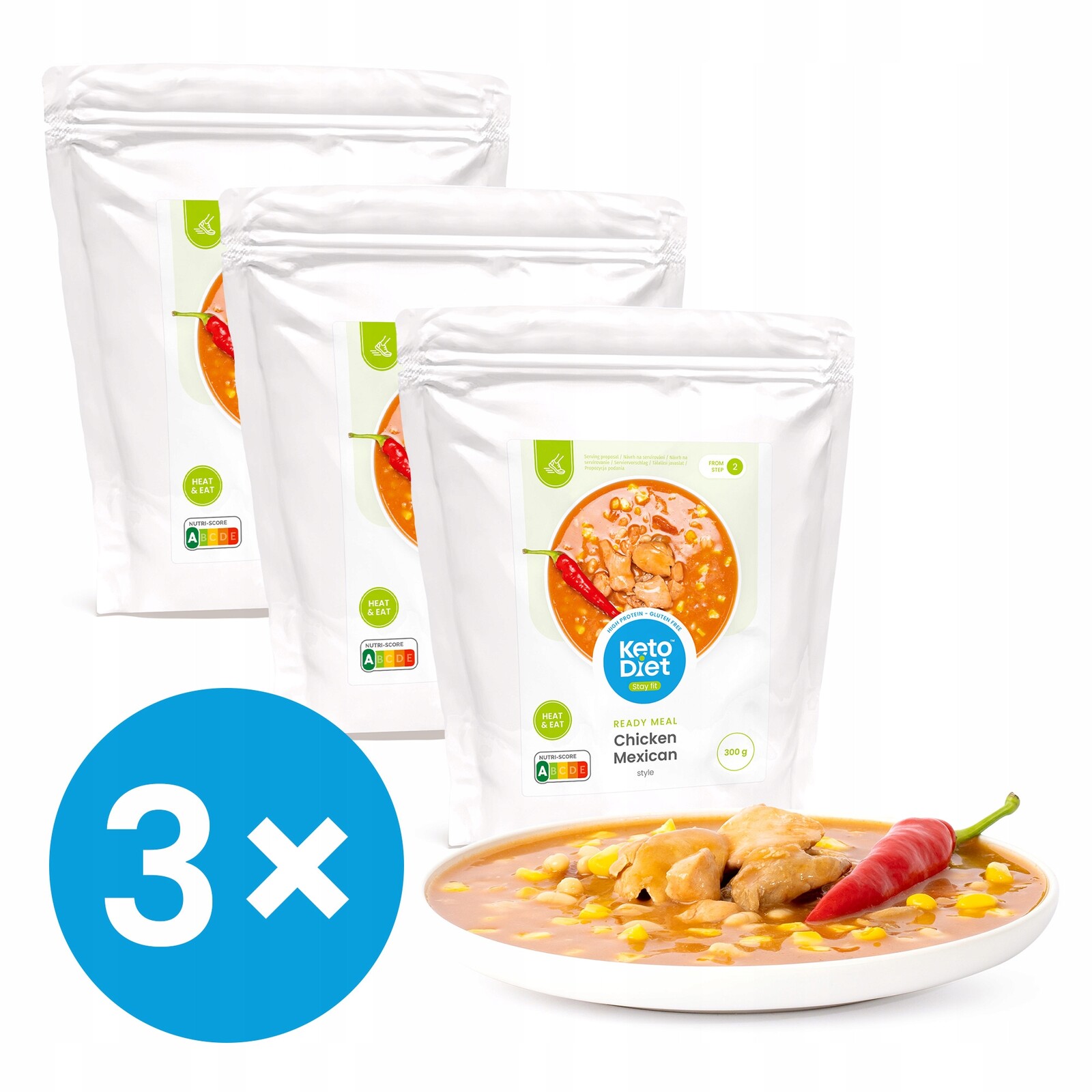 Hotové jídlo – Kuře po mexicku Multipack (3 × 300 g)