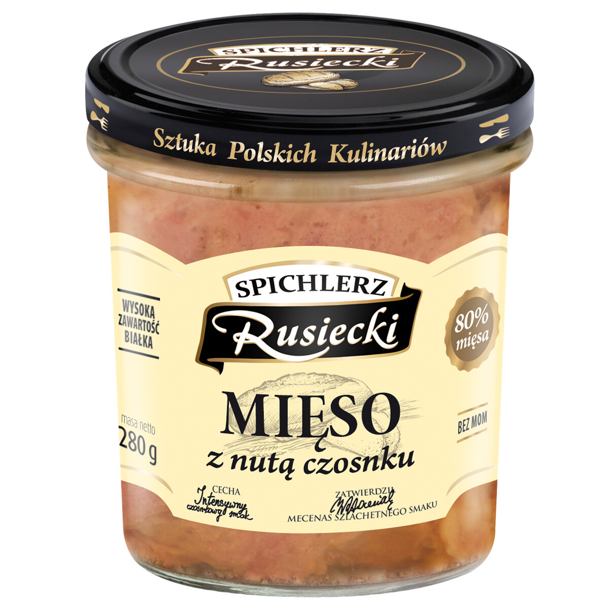 4 x Spichlerz Rusiecki Maso s příchutí česneku 280 g