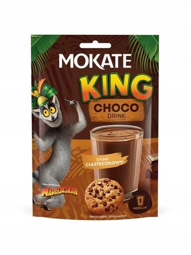 13 x čokoládový nápoj Mokate King Choco s sušenkovou příchutí 27 g v prášku