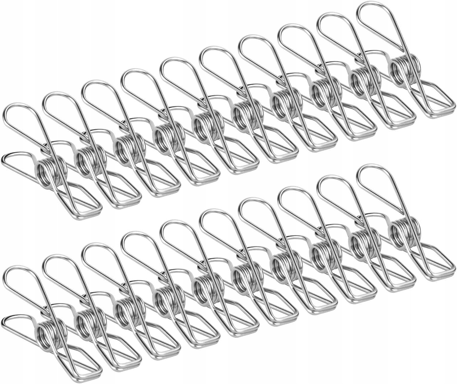 100ks Sponky Na Prádlo Z Nerezové Oceli Pro Praní S Pevnými Úchyty X100
