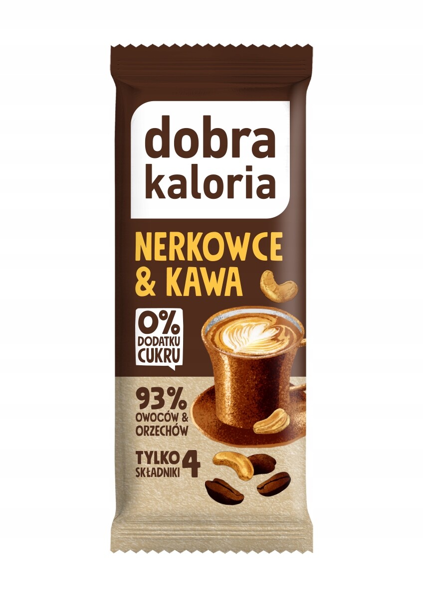 9 x Dobra Kaloria Ovocná tyčinka káva & ořech 35 g