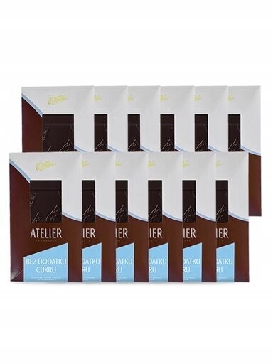 E.Wedel Čokoláda Atelier Lehce hořká bez přidaného cukru 12x85 g