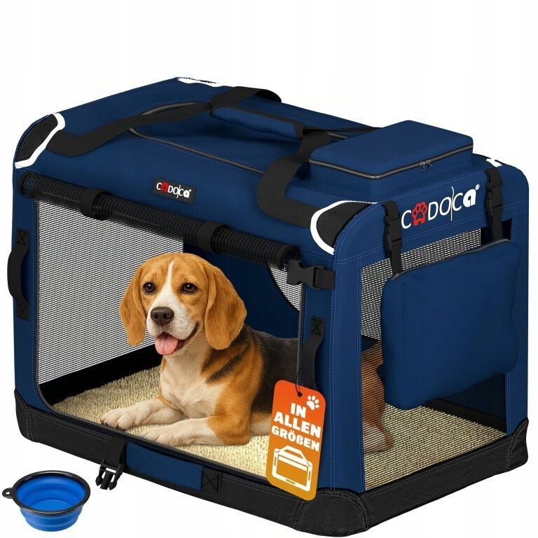 Přepravní Taška Přepravka Pro Psa Kočku L 70x52x50 Modrá