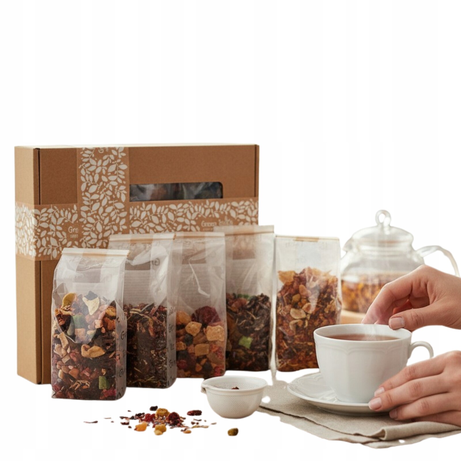 Sada Ovocných čajů 6 ks v krabičce, dárek, dárek k přírodnímu čaji