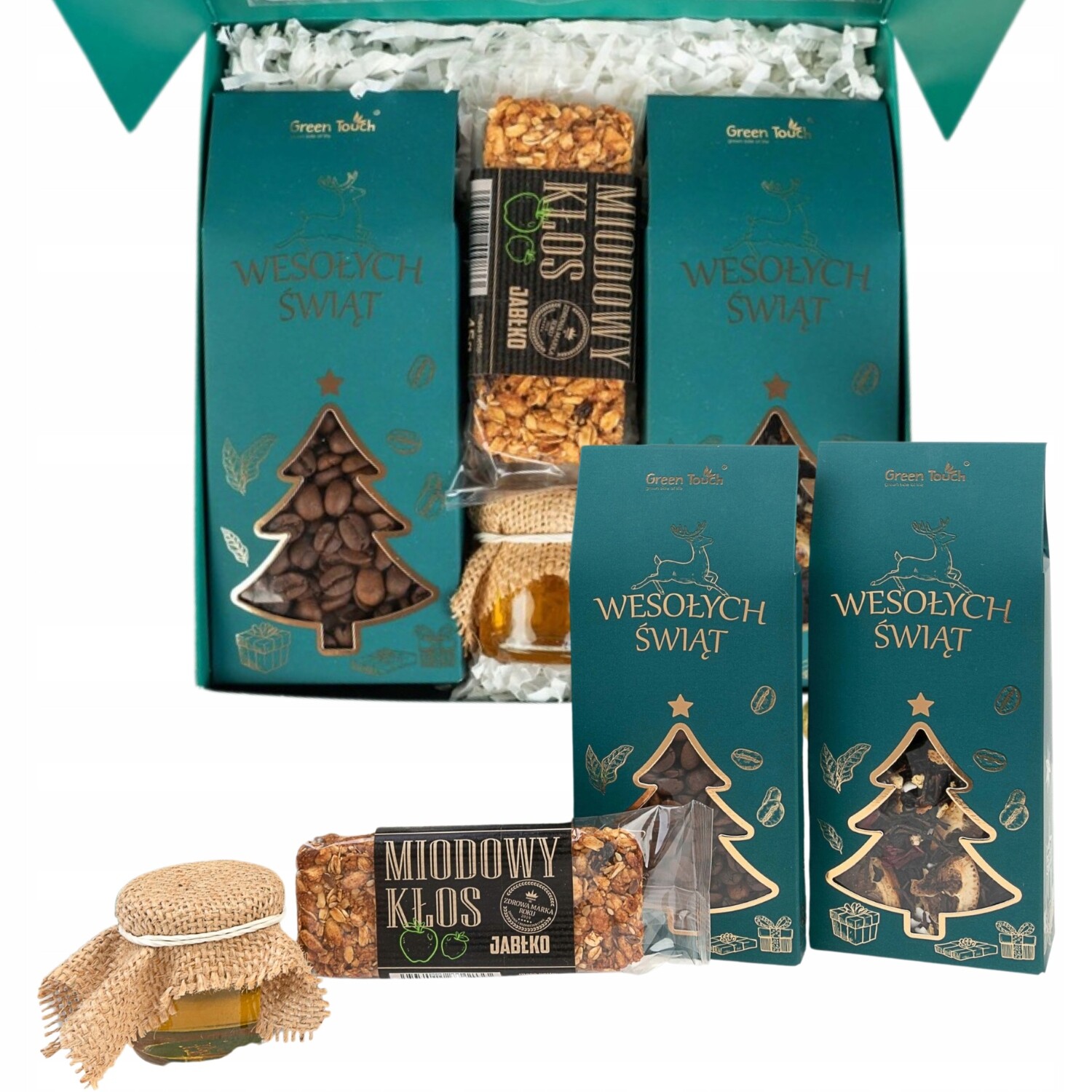 Dárek Vánoční Dárek K Vánocům Sada Čaj Sladkosti Premium Box