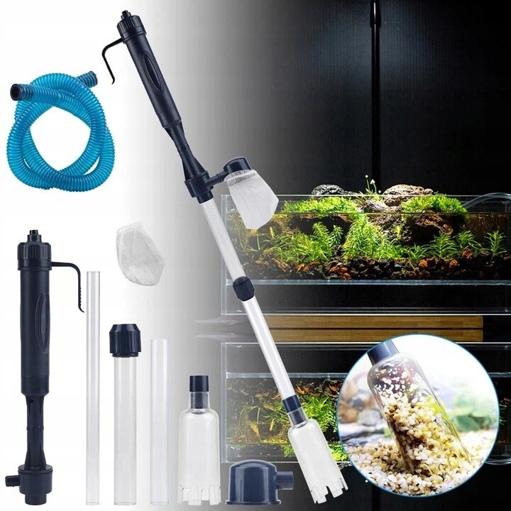 Elektrický Vysavač Do Akvária Odmulčovač Do Akvária S Nastavitelnou Sadou