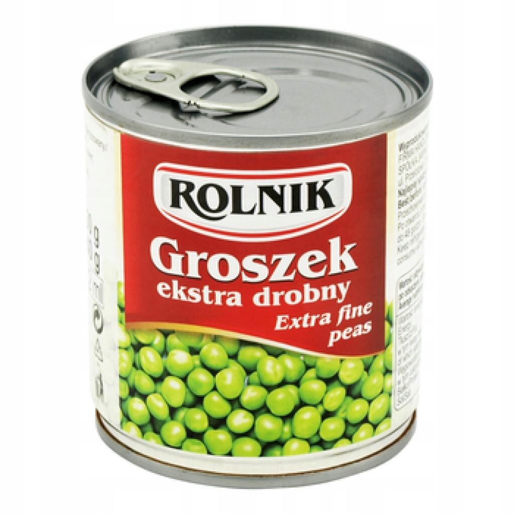 Rolnik Konzervovaný hrášek extra jemná plechovka 212 ml