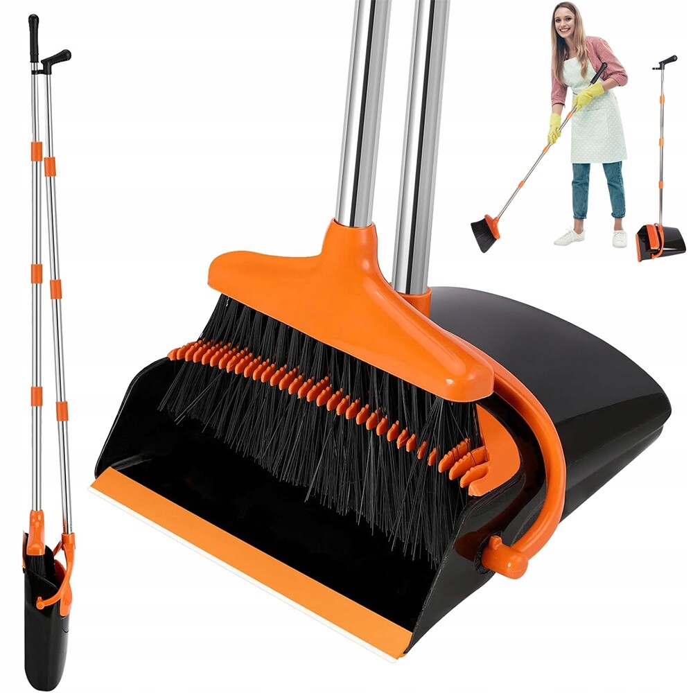 Sada Leniuch Smetáček Lopatka Na Koště S Dlouhou Rukojetí 122 CM, Nastavitelná