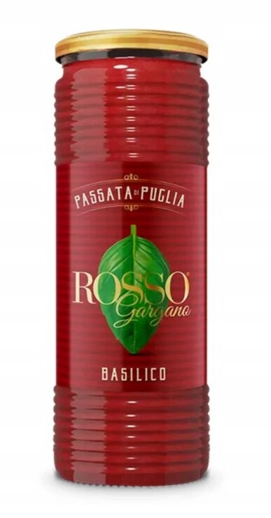 7 x Passata rajčatová s bazalkou 690 g Rosso Gargano