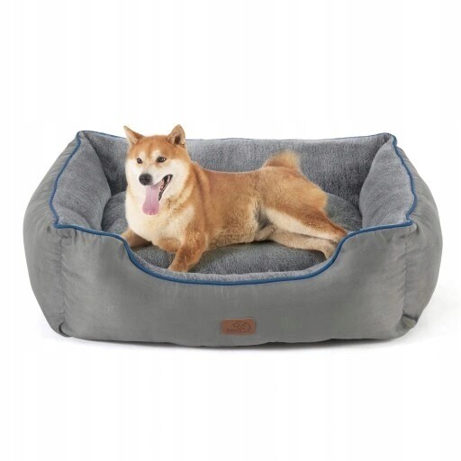 Pelíšek pro psa Voděodolné Měkké, Pohovka Postel Kotec 63×53×20 cm Šedá