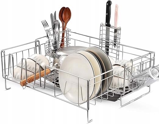 Sušička na nádobí s odkapávačem nerezová ocel