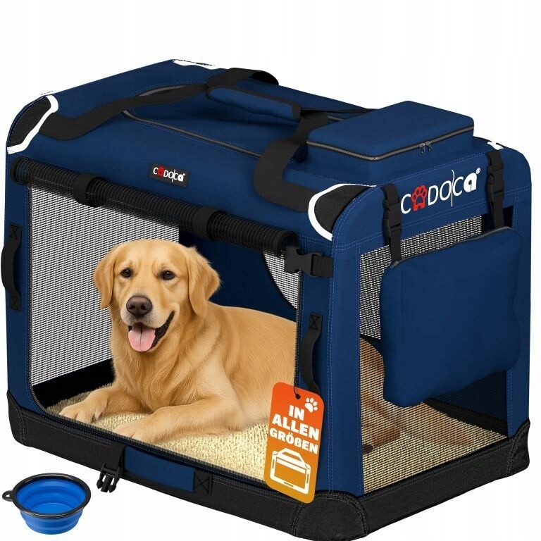 Přepravní Taška Přepravka Pro Psa Kočku XXXL 101x69x70 Modrá